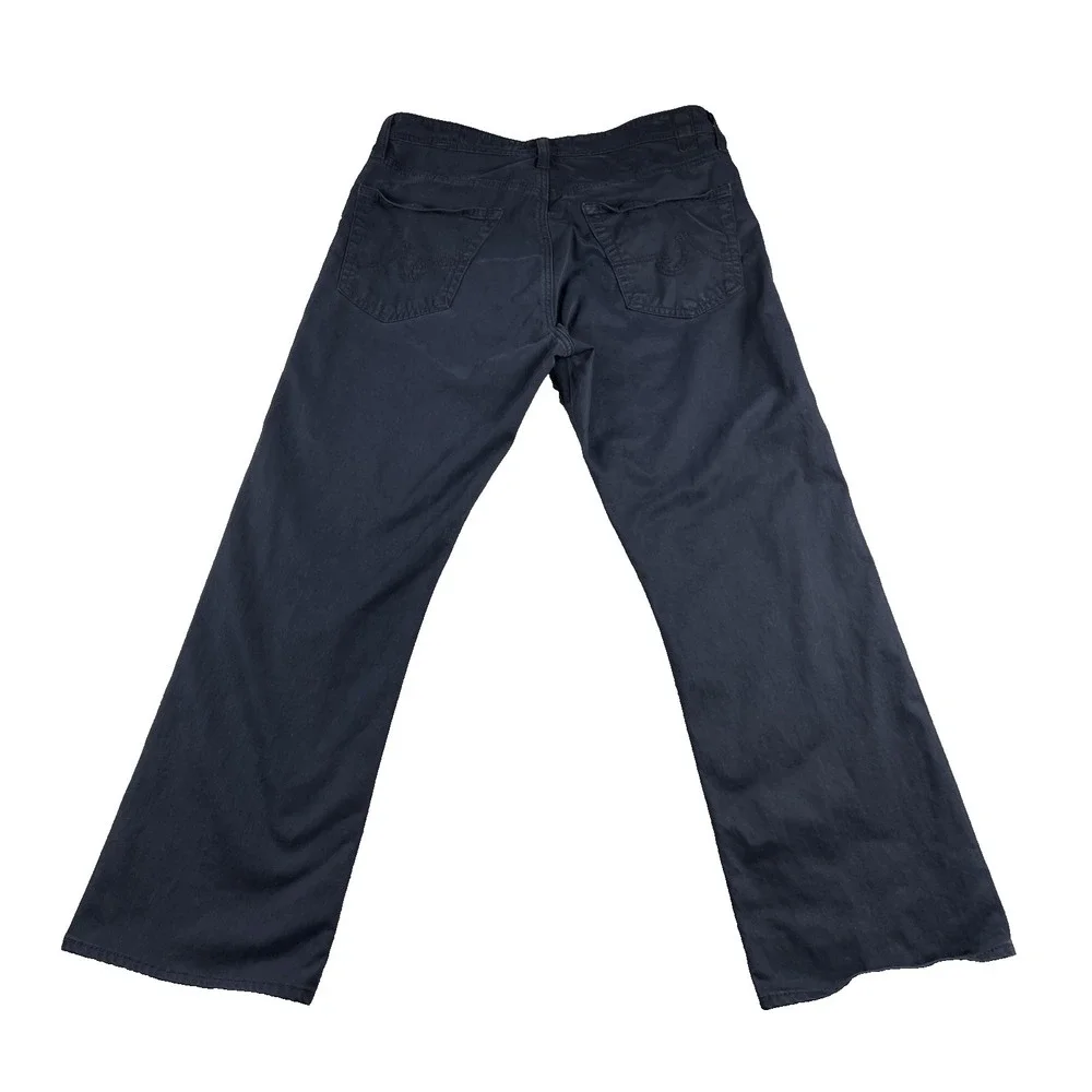 AG Adriano Goldschmie Jean Pant Mens 33x34 Black the Protege Straight Leg Stretc